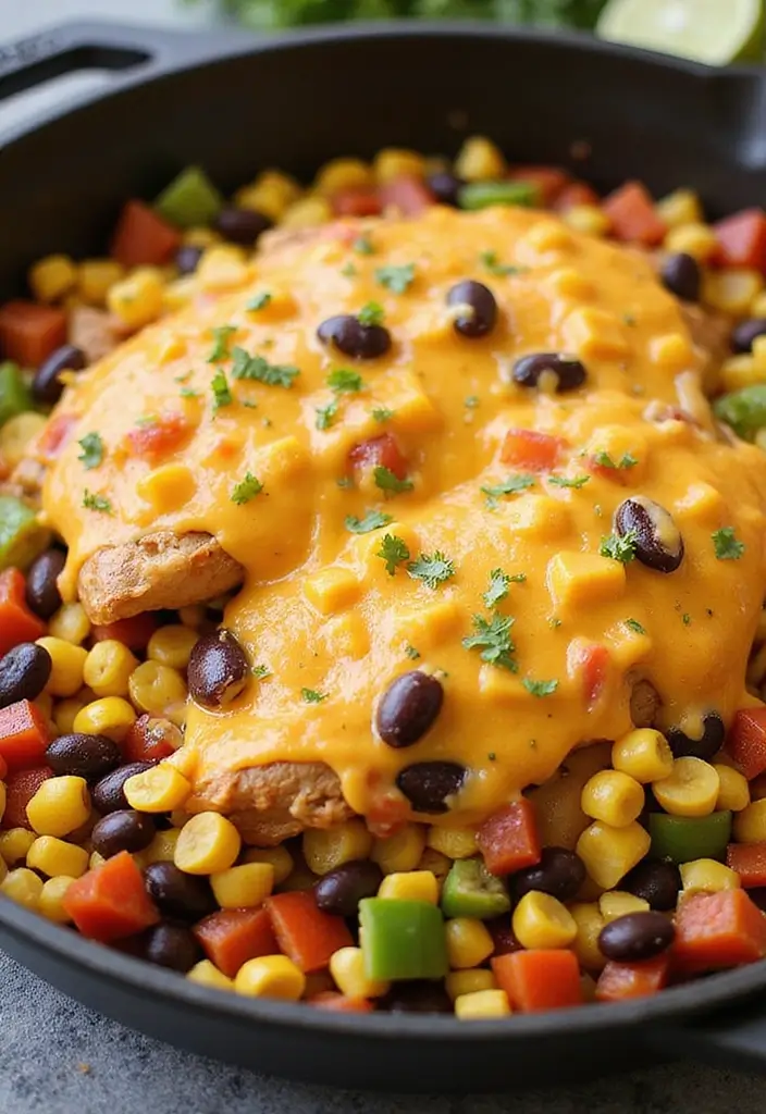 27 Ground Beef Taco Skillet Recipes for One-Pan Meals 22 27 Ground Beef Taco Skillet Recipes for One-Pan Meals - 4. Southwest Chicken Taco Skillet
