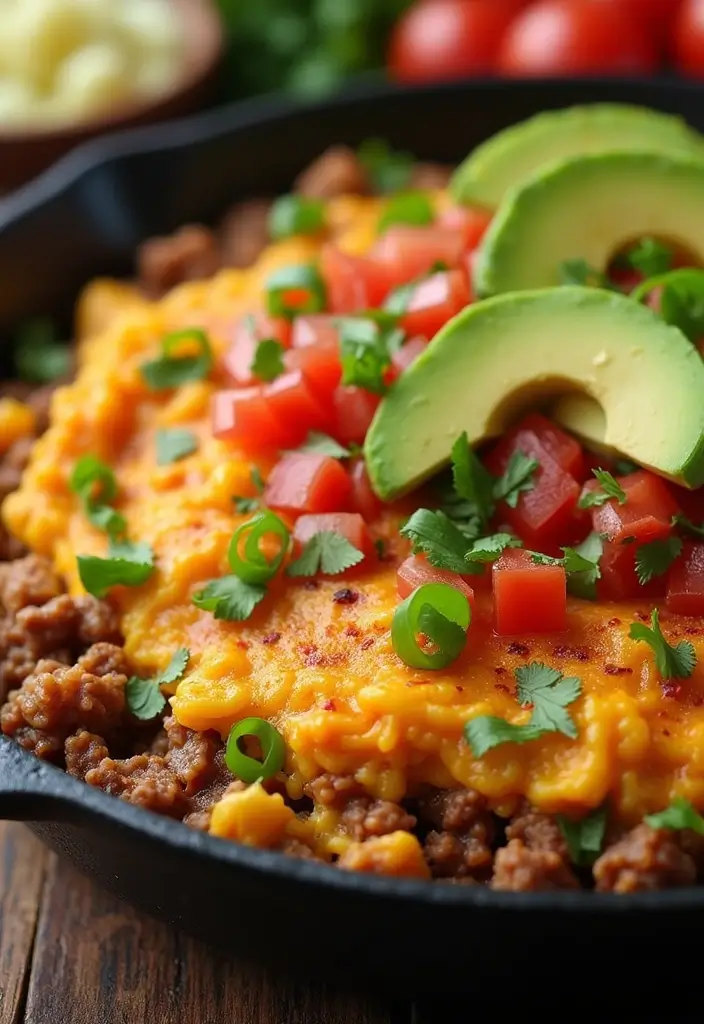 27 Ground Beef Taco Skillet Recipes for One-Pan Meals 29 27 Ground Beef Taco Skillet Recipes for One-Pan Meals - 5. Taco Breakfast Skillet