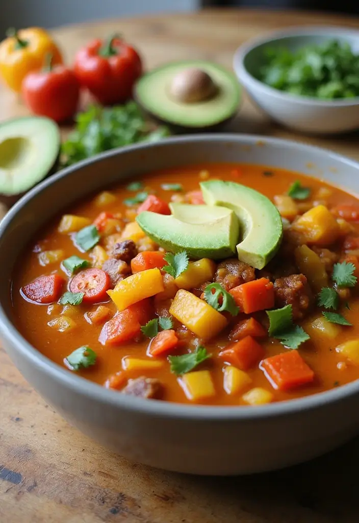 27 Keto Taco Soup Recipes for a Cozy Low-Carb Meal 164 27 Keto Taco Soup Recipes for a Cozy Low-Carb Meal - 26. Taco Soup with Bell Peppers