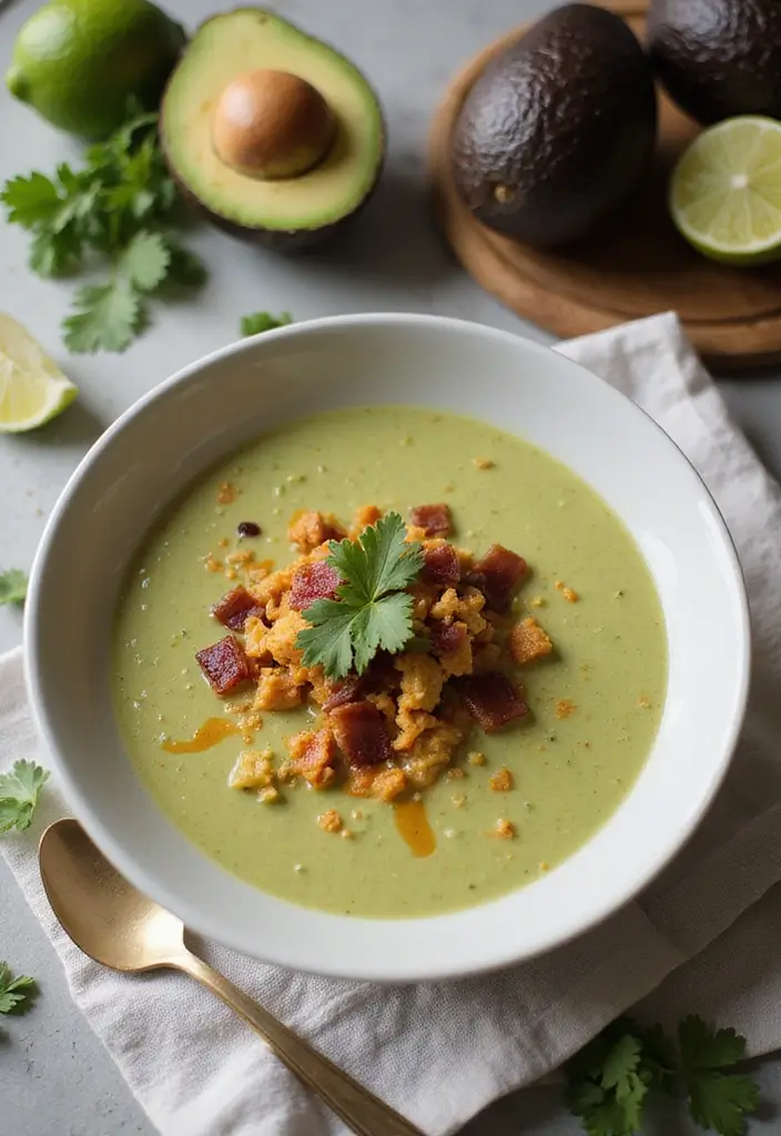 27 Keto Taco Soup Recipes for a Cozy Low-Carb Meal 13 27 Keto Taco Soup Recipes for a Cozy Low-Carb Meal - 3. Creamy Avocado Taco Soup