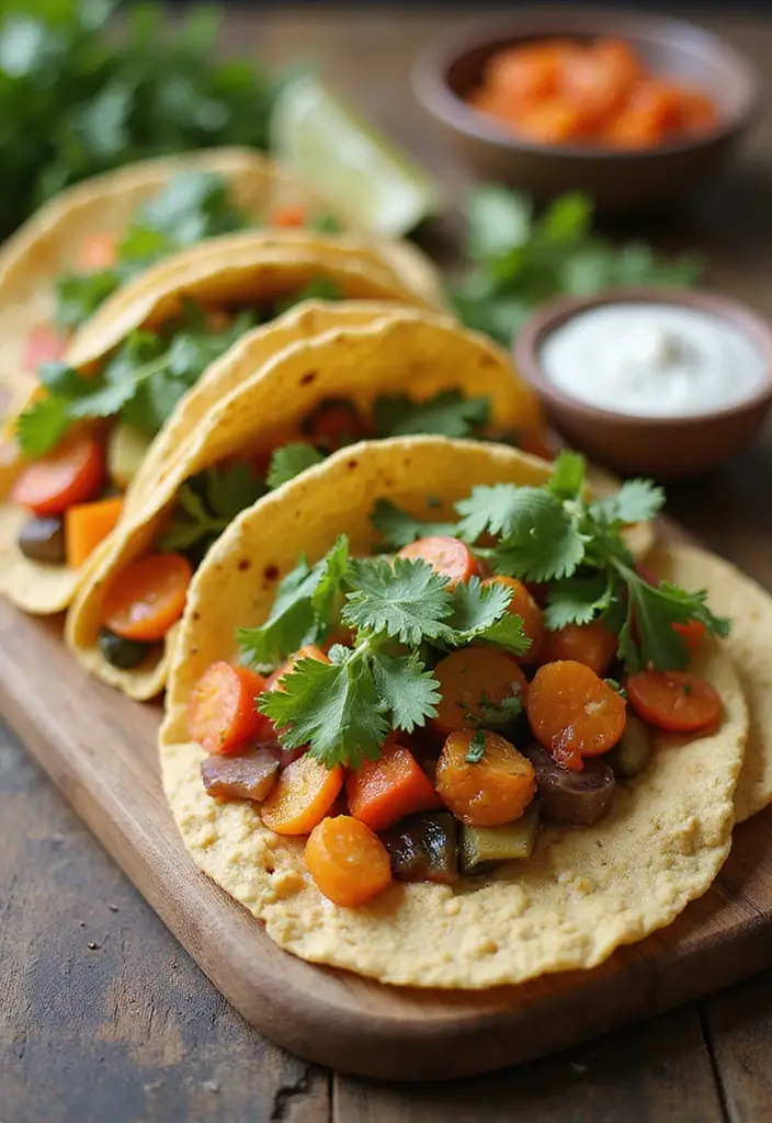 27 Mediterranean Diet Taco Recipes with Fresh Ingredients 60 27 Mediterranean Diet Taco Recipes with Fresh Ingredients - 10. Hummus and Veggie Tacos