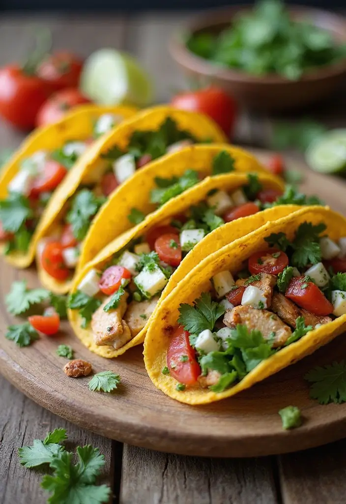 27 Mediterranean Diet Taco Recipes with Fresh Ingredients 68 27 Mediterranean Diet Taco Recipes with Fresh Ingredients - 11. Mediterranean Chicken Salad Tacos