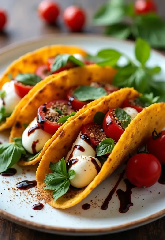 27 Mediterranean Diet Taco Recipes with Fresh Ingredients 73 27 Mediterranean Diet Taco Recipes with Fresh Ingredients - 12. Caprese Tacos