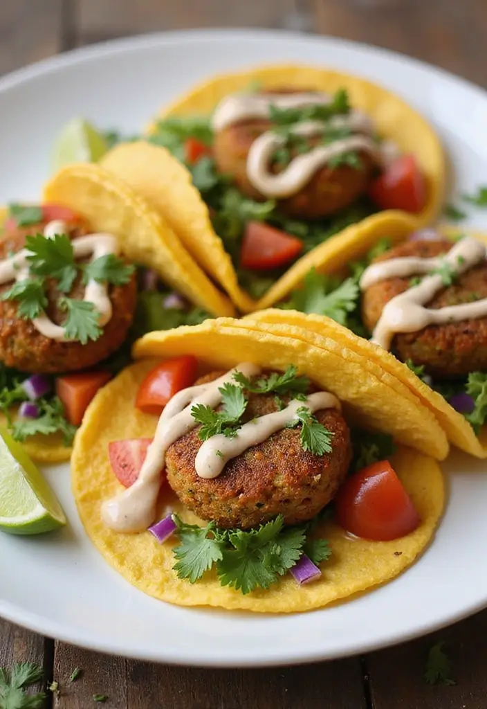 27 Mediterranean Diet Taco Recipes with Fresh Ingredients 87 27 Mediterranean Diet Taco Recipes with Fresh Ingredients - 14. Mediterranean Falafel Tacos