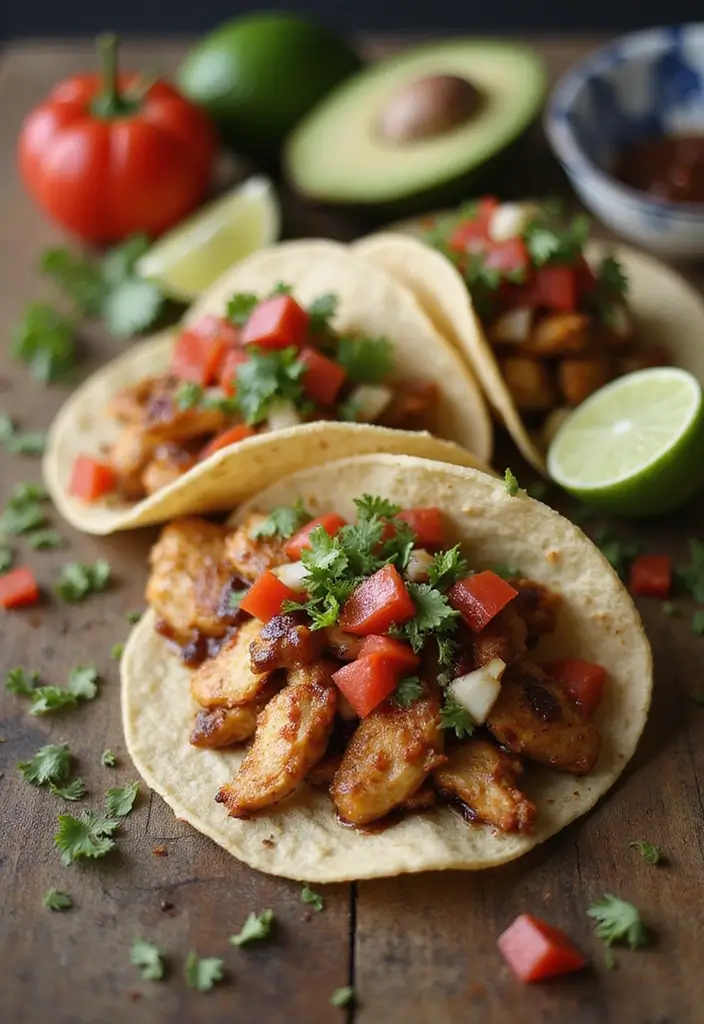 27 Mediterranean Diet Taco Recipes with Fresh Ingredients 101 27 Mediterranean Diet Taco Recipes with Fresh Ingredients - 16. Balsamic Chicken Tacos