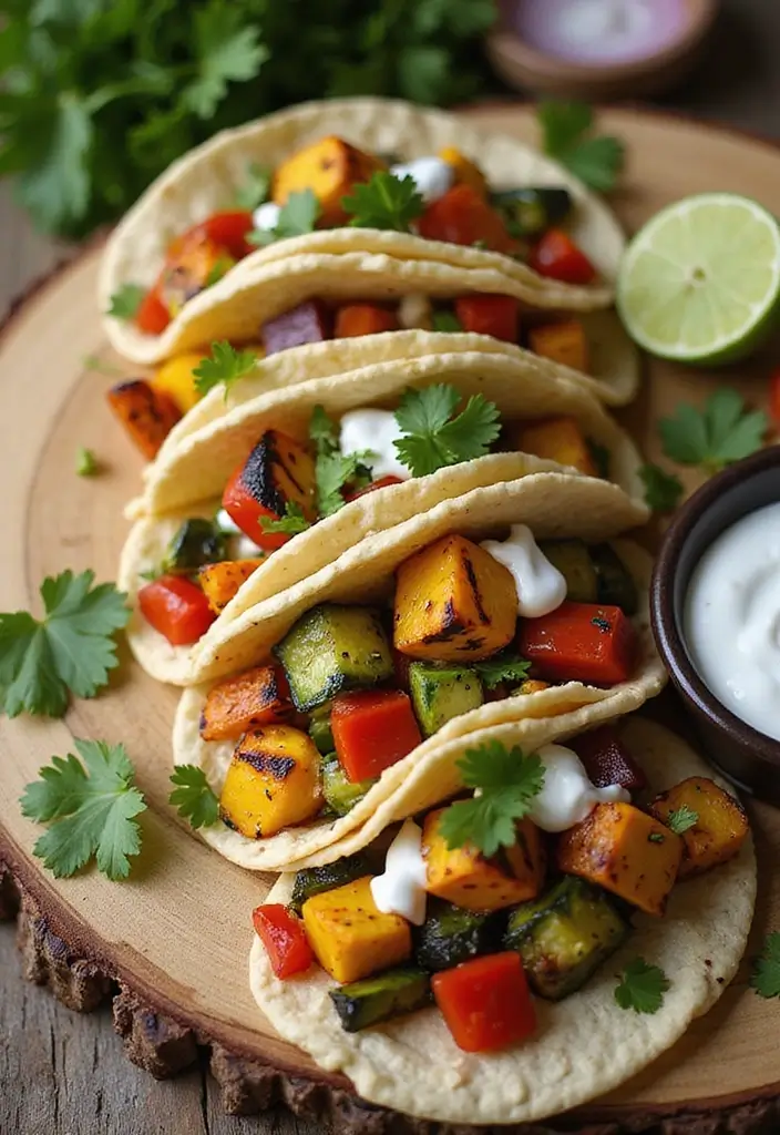 27 Mediterranean Diet Taco Recipes with Fresh Ingredients 8 27 Mediterranean Diet Taco Recipes with Fresh Ingredients - 2. Grilled Vegetable Tacos