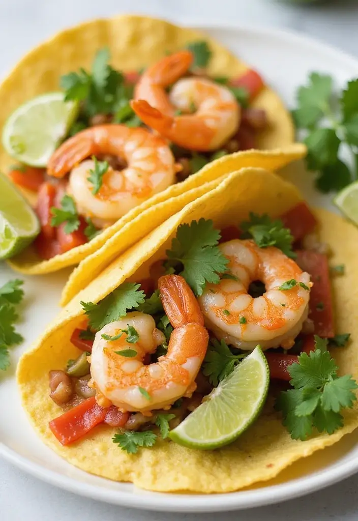 27 Mediterranean Diet Taco Recipes with Fresh Ingredients 163 27 Mediterranean Diet Taco Recipes with Fresh Ingredients - 26. Cilantro-Lime Shrimp Tacos
