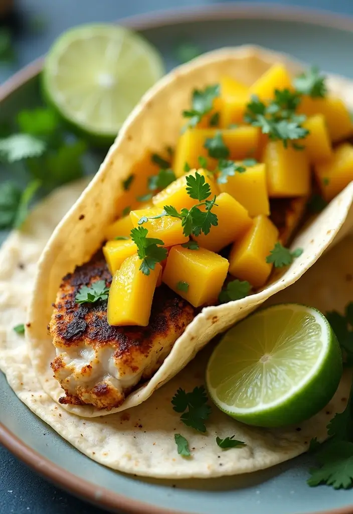 27 Mediterranean Diet Taco Recipes with Fresh Ingredients 32 27 Mediterranean Diet Taco Recipes with Fresh Ingredients - 6. Herb-Crusted Fish Tacos