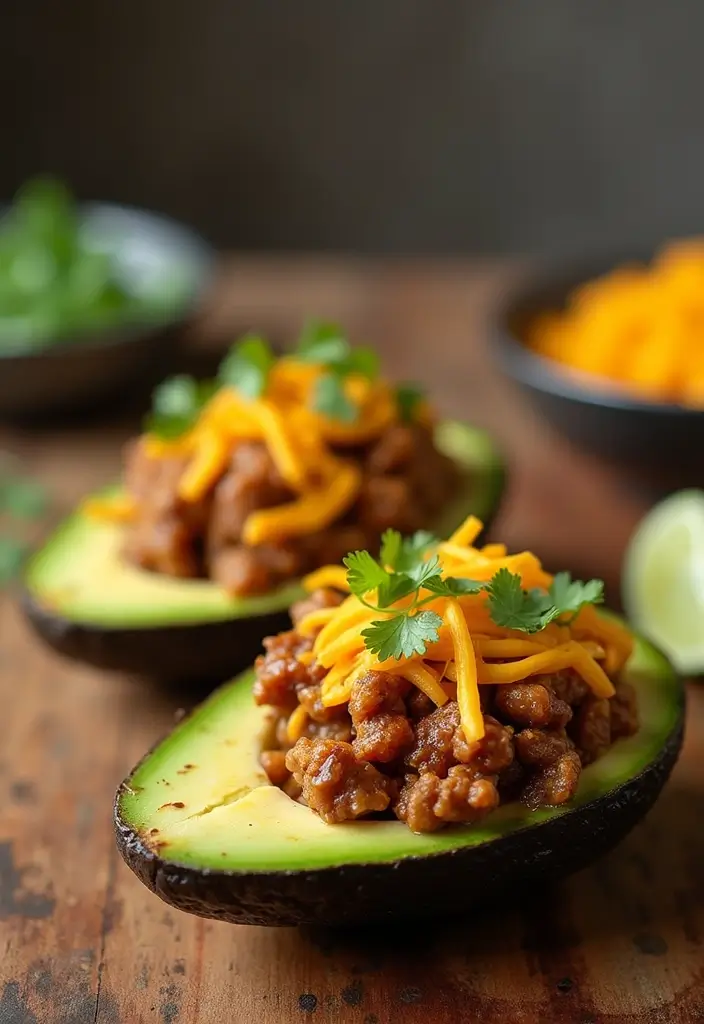 27 Recipes with Taco Meat for Every Occasion 92 27 Recipes with Taco Meat for Every Occasion - 14. Taco Meat Stuffed Avocados