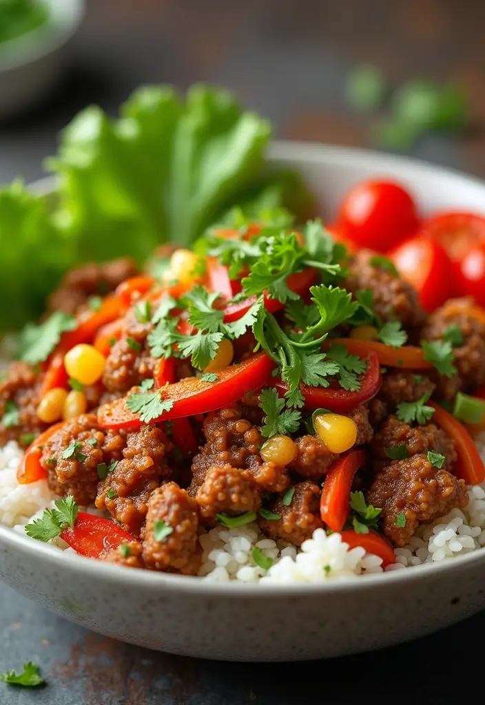 27 Recipes with Taco Meat for Every Occasion 162 27 Recipes with Taco Meat for Every Occasion - 24. Taco Meat and Vegetable Stir-Fry