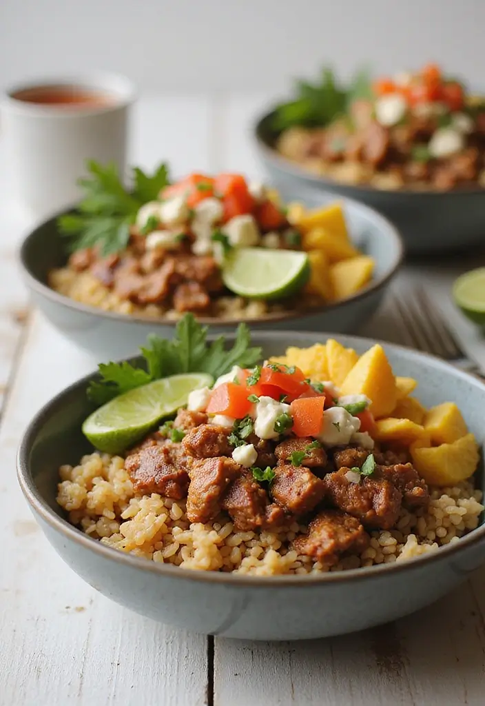 27 Recipes with Taco Meat for Every Occasion 167 27 Recipes with Taco Meat for Every Occasion - 25. Taco Meat and Brown Rice Bowl