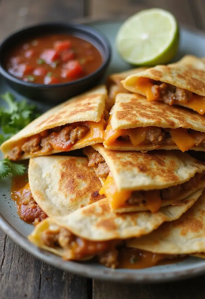 27 Recipes with Taco Meat for Every Occasion 36 27 Recipes with Taco Meat for Every Occasion - 6. Taco Meat Quesadillas