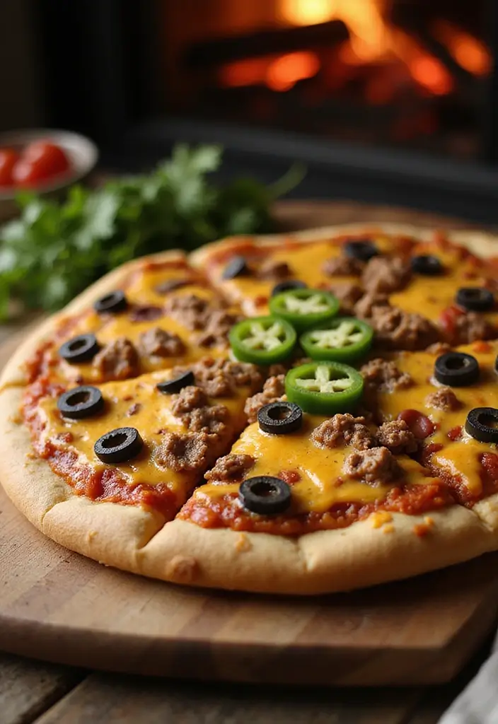 27 Recipes with Taco Meat for Every Occasion 50 27 Recipes with Taco Meat for Every Occasion - 8. Taco Meat Pizza