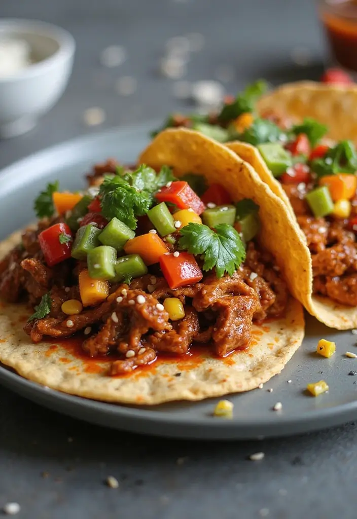 27 Shredded Beef Taco Recipes That Melt in Your Mouth 76 27 Shredded Beef Taco Recipes That Melt in Your Mouth - 12. Gochujang Shredded Beef Tacos