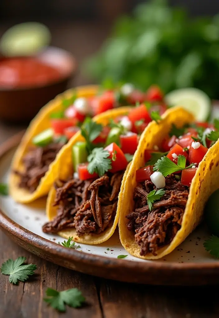 27 Shredded Beef Taco Recipes That Melt in Your Mouth 118 27 Shredded Beef Taco Recipes That Melt in Your Mouth - 18. Smoky Paprika Shredded Beef Tacos