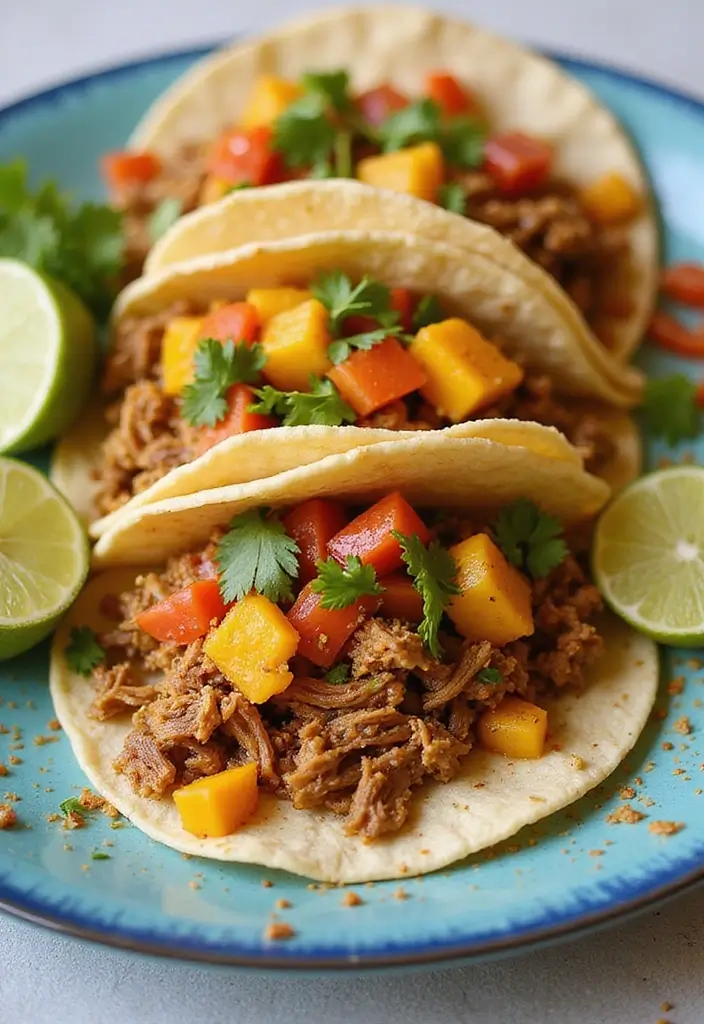 27 Shredded Beef Taco Recipes That Melt in Your Mouth 139 27 Shredded Beef Taco Recipes That Melt in Your Mouth - 21. Curried Coconut Shredded Beef Tacos