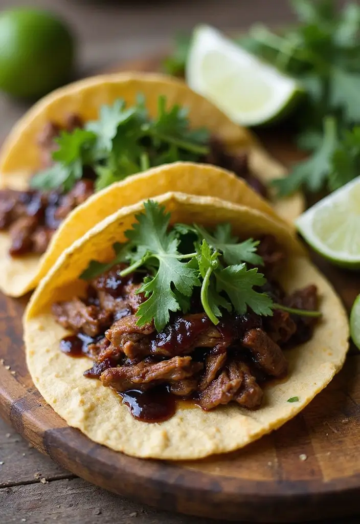 27 Shredded Beef Taco Recipes That Melt in Your Mouth 146 27 Shredded Beef Taco Recipes That Melt in Your Mouth - 22. Balsamic Glazed Shredded Beef Tacos