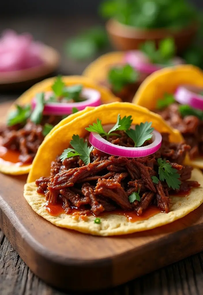 27 Shredded Beef Taco Recipes That Melt in Your Mouth 15 27 Shredded Beef Taco Recipes That Melt in Your Mouth - 3. BBQ Shredded Beef Tacos