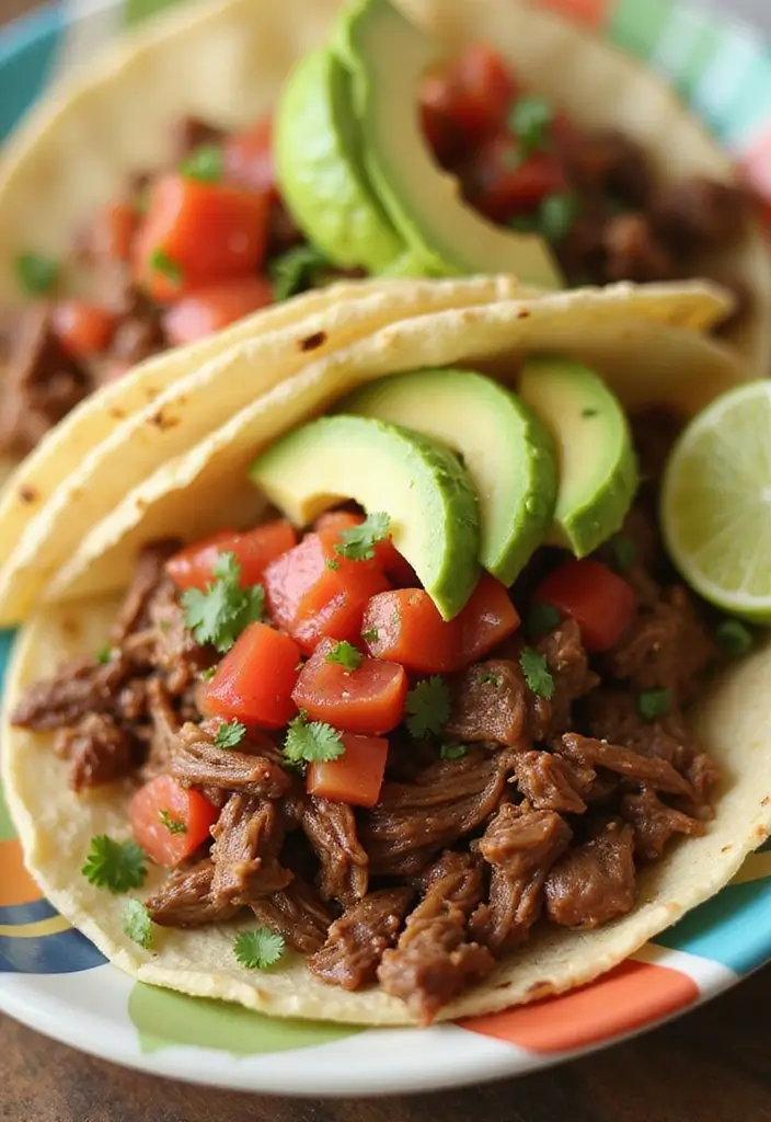 27 Shredded Beef Taco Recipes That Melt in Your Mouth 22 27 Shredded Beef Taco Recipes That Melt in Your Mouth - 4. Tangy Lemon Garlic Shredded Beef Tacos