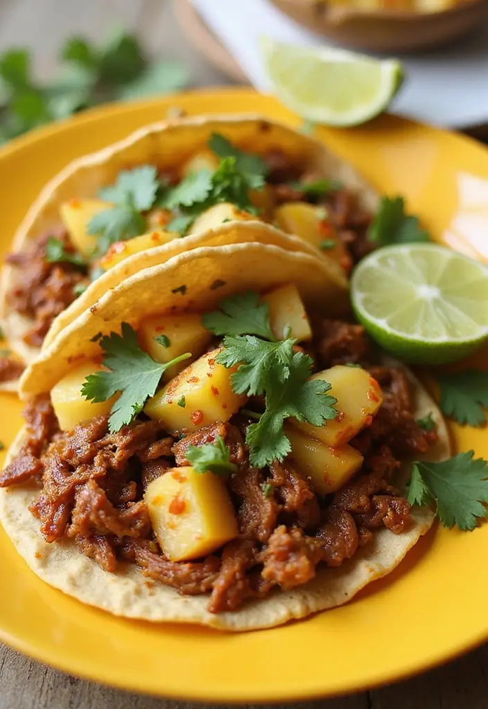 27 Shredded Beef Taco Recipes That Melt in Your Mouth 36 27 Shredded Beef Taco Recipes That Melt in Your Mouth - 6. Sweet and Spicy Pineapple Shredded Beef Tacos