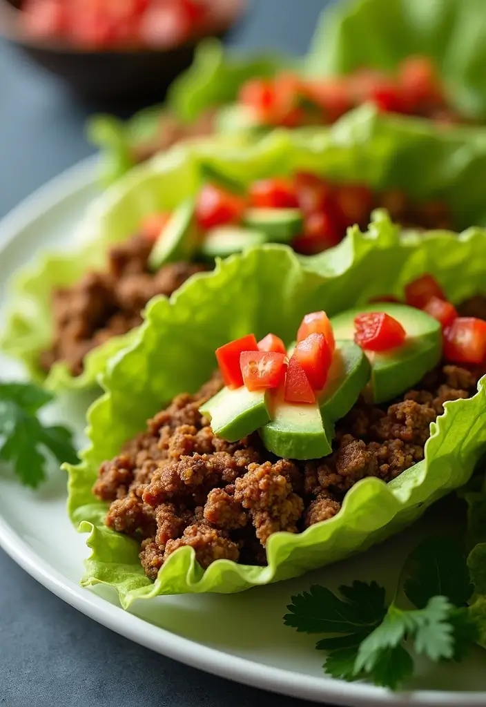 27 Taco Meat Appetizer Recipes for Entertaining 76 27 Taco Meat Appetizer Recipes for Entertaining - 12. Taco Meat Lettuce Wraps