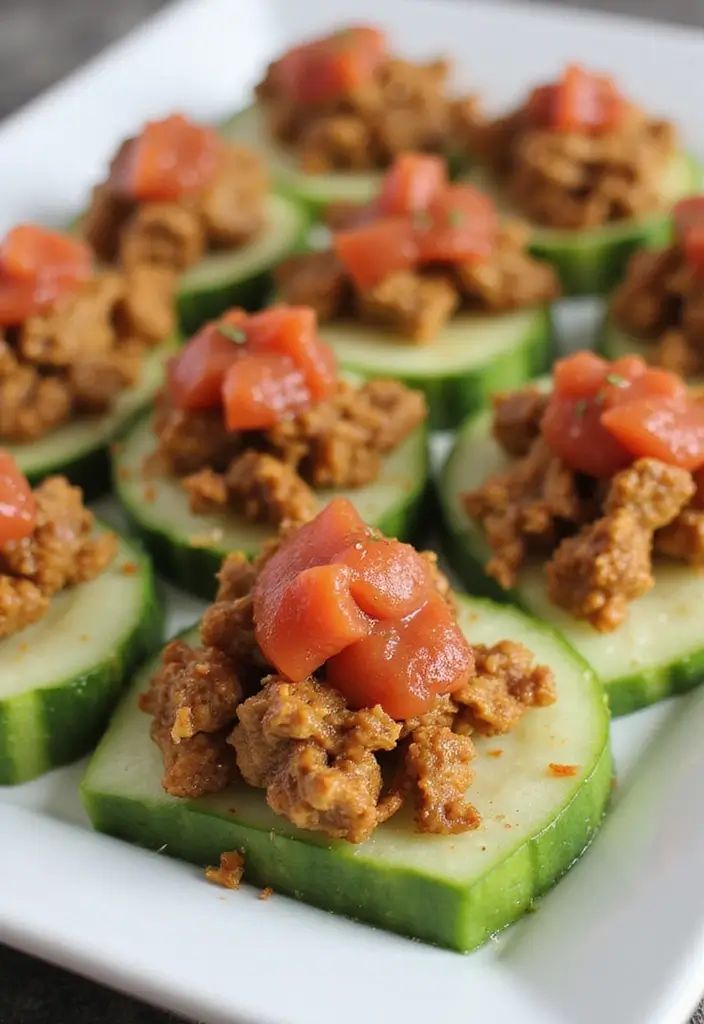 27 Taco Meat Appetizer Recipes for Entertaining 116 27 Taco Meat Appetizer Recipes for Entertaining - 18. Taco Meat Cucumber Bites