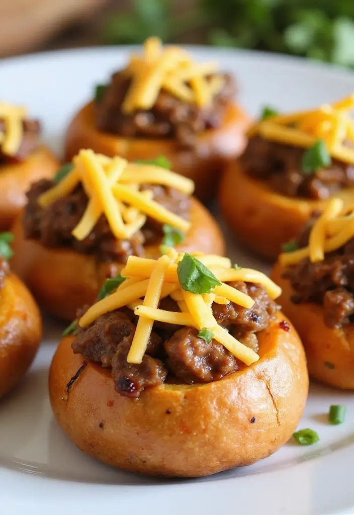 27 Taco Meat Appetizer Recipes for Entertaining 137 27 Taco Meat Appetizer Recipes for Entertaining - 21. Taco Meat Sweet Potato Bites