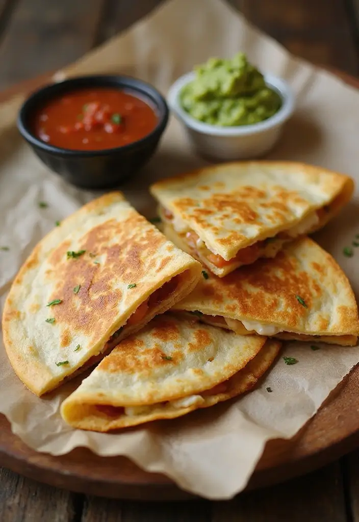 27 Taco Meat Appetizer Recipes for Entertaining 27 27 Taco Meat Appetizer Recipes for Entertaining - 5. Taco Meat Quesadillas