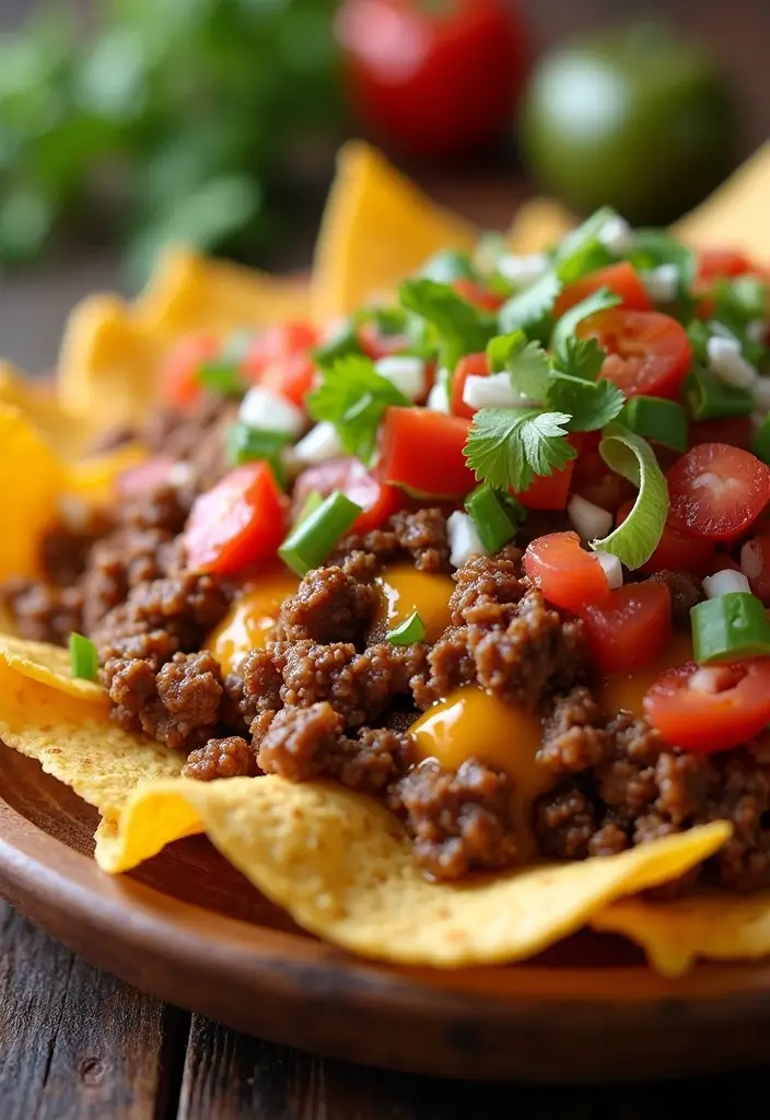 27 Taco Meat Appetizer Recipes for Entertaining 55 27 Taco Meat Appetizer Recipes for Entertaining - 9. Taco Meat Nachos