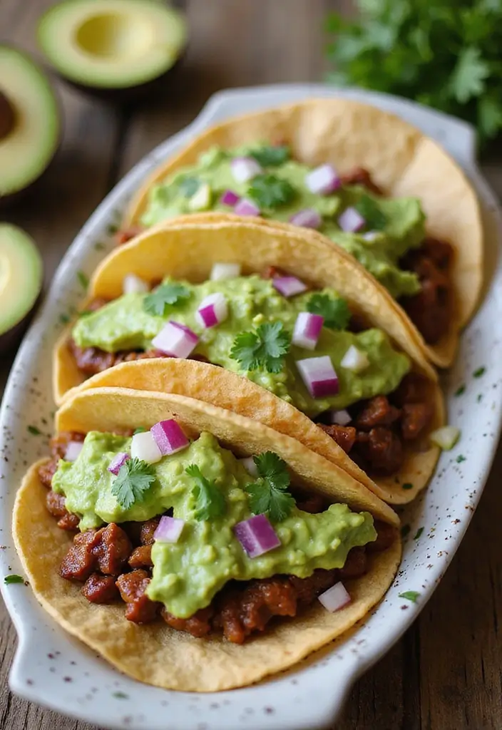 27 Taco Tuesday Recipes with Steak for the Perfect Dinner 60 27 Taco Tuesday Recipes with Steak for the Perfect Dinner - 10. Creamy Avocado Steak Tacos