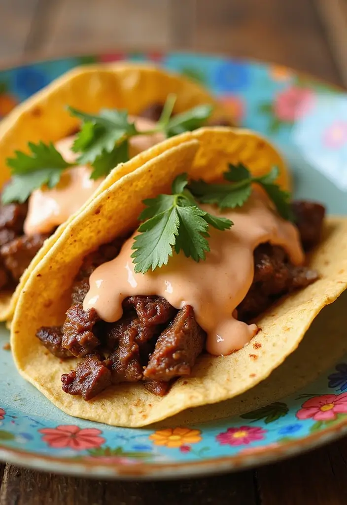 27 Taco Tuesday Recipes with Steak for the Perfect Dinner 126 27 Taco Tuesday Recipes with Steak for the Perfect Dinner - 20. Steak Tacos with Chipotle Cream