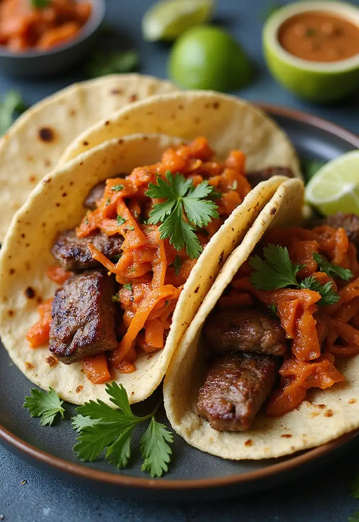 27 Taco Tuesday Recipes with Steak for the Perfect Dinner 25 27 Taco Tuesday Recipes with Steak for the Perfect Dinner - 5. Korean BBQ Steak Tacos