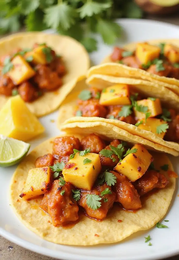 29 Healthy Chicken Taco Recipes for Guilt-Free Dinners 69 29 Healthy Chicken Taco Recipes for Guilt-Free Dinners - 11. Sweet and Spicy Pineapple Chicken Tacos