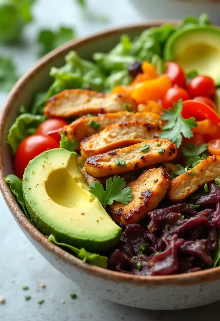 29 Healthy Chicken Taco Recipes for Guilt-Free Dinners 170 29 Healthy Chicken Taco Recipes for Guilt-Free Dinners - 26. Healthy Chicken Taco Salad