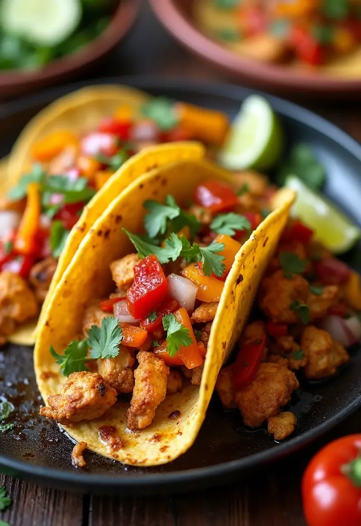 29 Healthy Chicken Taco Recipes for Guilt-Free Dinners 15 29 Healthy Chicken Taco Recipes for Guilt-Free Dinners - 3. Healthy Chicken Fajita Tacos
