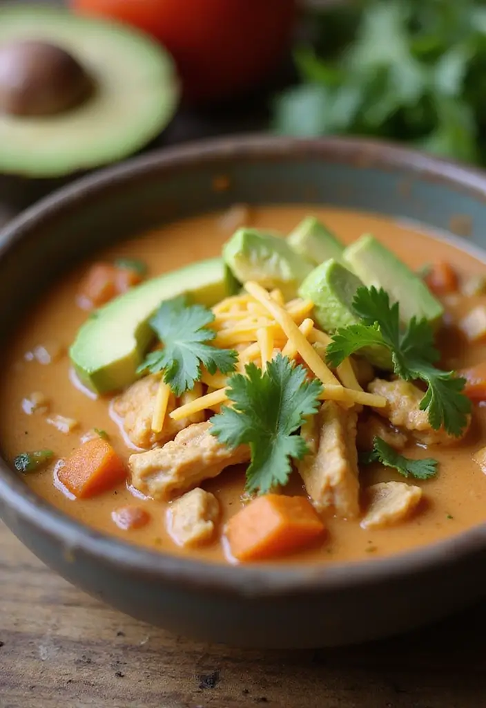 29 Keto Chicken Taco Soup Recipes for Low-Carb Comfort - 1. Creamy Keto Chicken Taco Soup