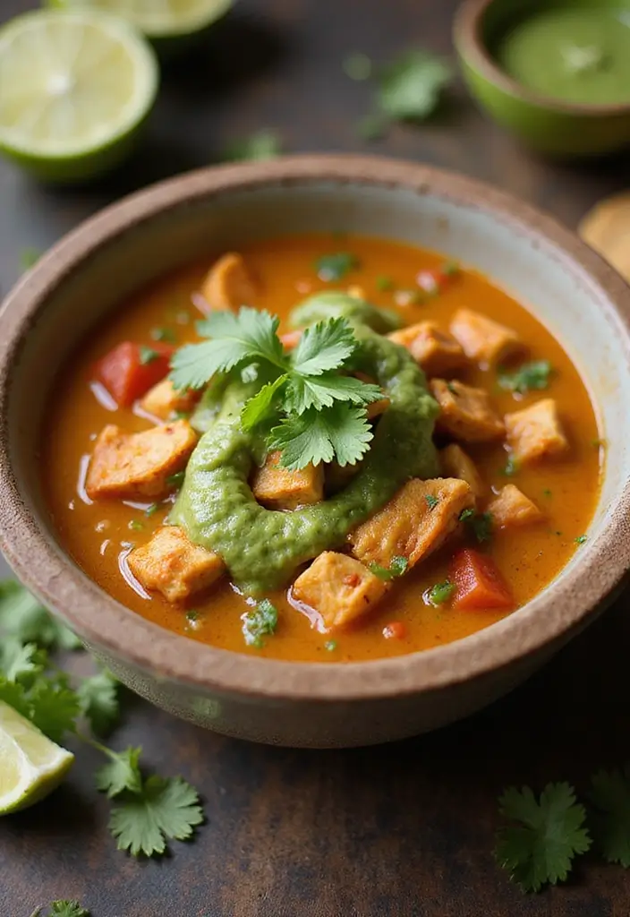29 Keto Chicken Taco Soup Recipes for Low-Carb Comfort - 27. Chicken Taco Soup with Salsa Verde