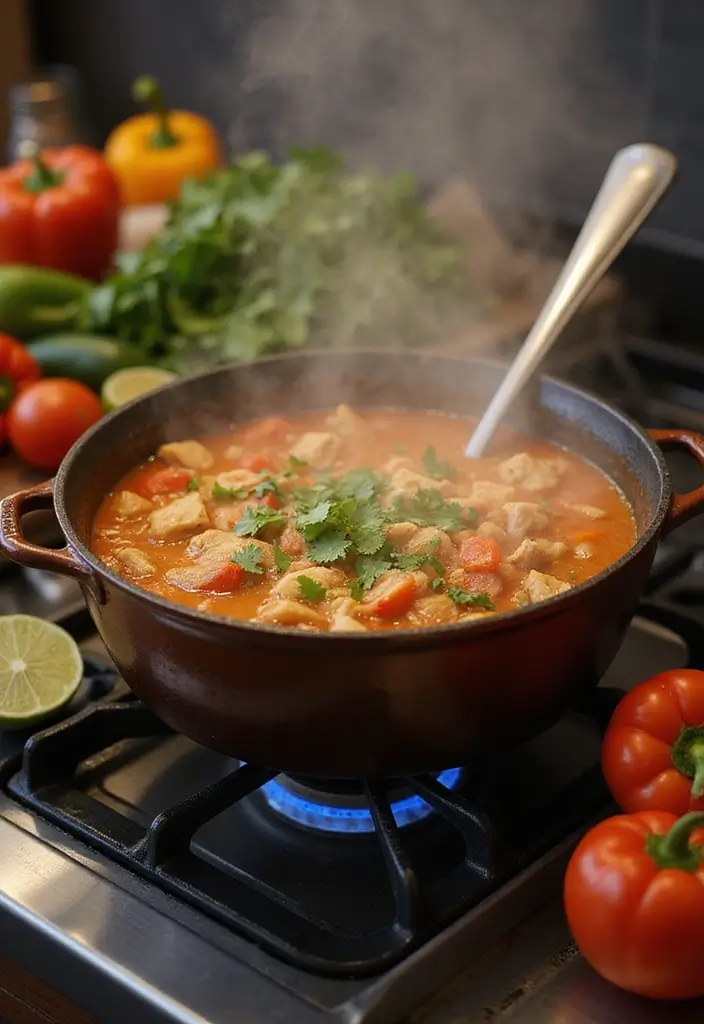 29 Keto Chicken Taco Soup Recipes for Low-Carb Comfort - 5. One-Pot Chicken Taco Soup