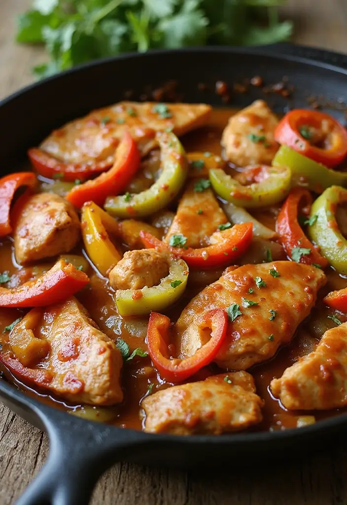 29 Recipes with Taco Sauce for Every Meal 8 29 Recipes with Taco Sauce for Every Meal - 2. One-Pan Taco Sauce Chicken Fajitas