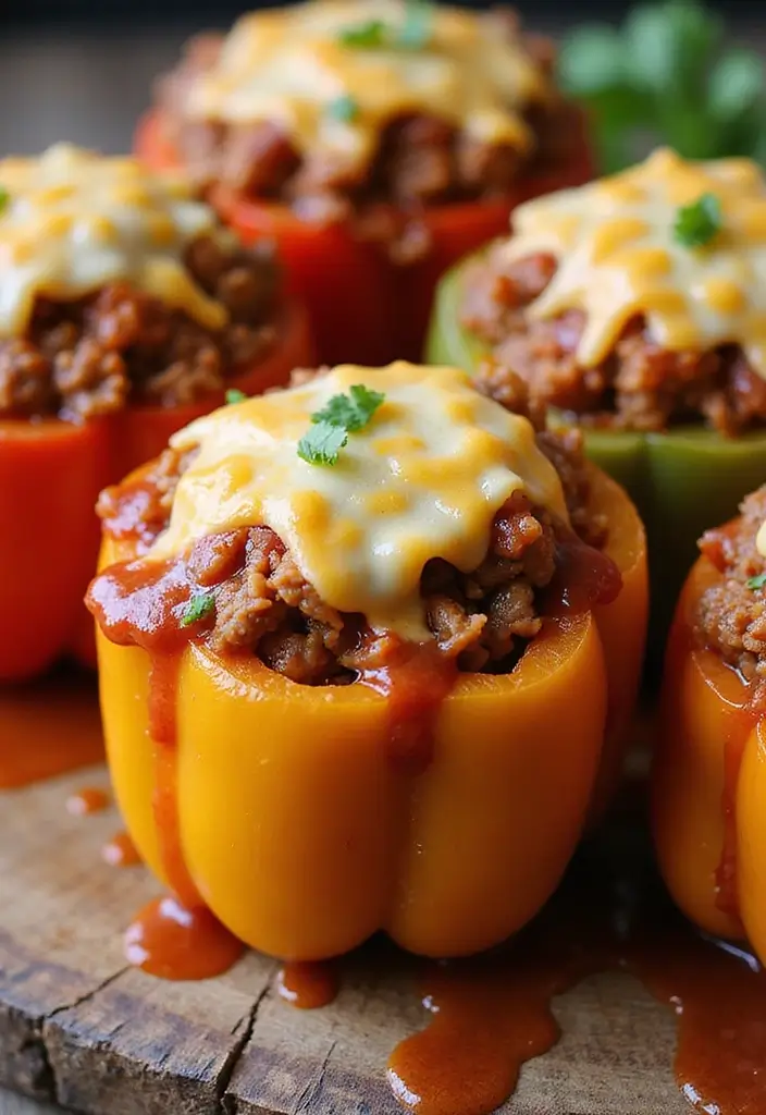29 Recipes with Taco Sauce for Every Meal 36 29 Recipes with Taco Sauce for Every Meal - 6. Taco Sauce Stuffed Bell Peppers