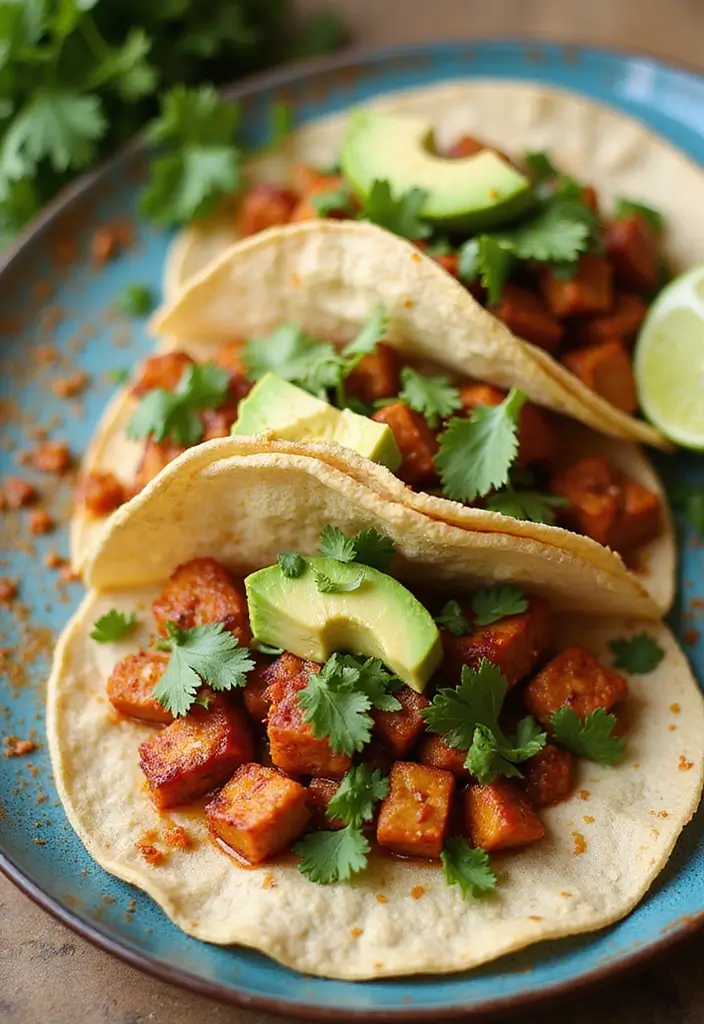 29 Taco Soft Shell Recipes for Homemade Taco Nights 69 29 Taco Soft Shell Recipes for Homemade Taco Nights - 11. Spicy Tempeh Tacos