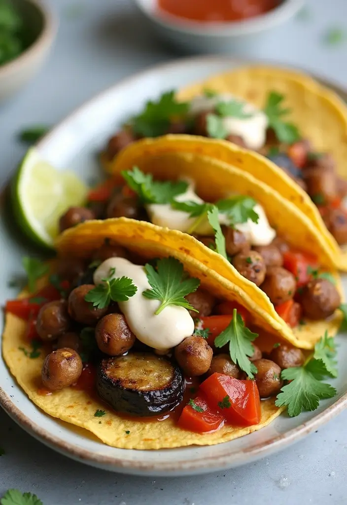 29 Taco Soft Shell Recipes for Homemade Taco Nights 83 29 Taco Soft Shell Recipes for Homemade Taco Nights - 13. Eggplant and Chickpea Tacos