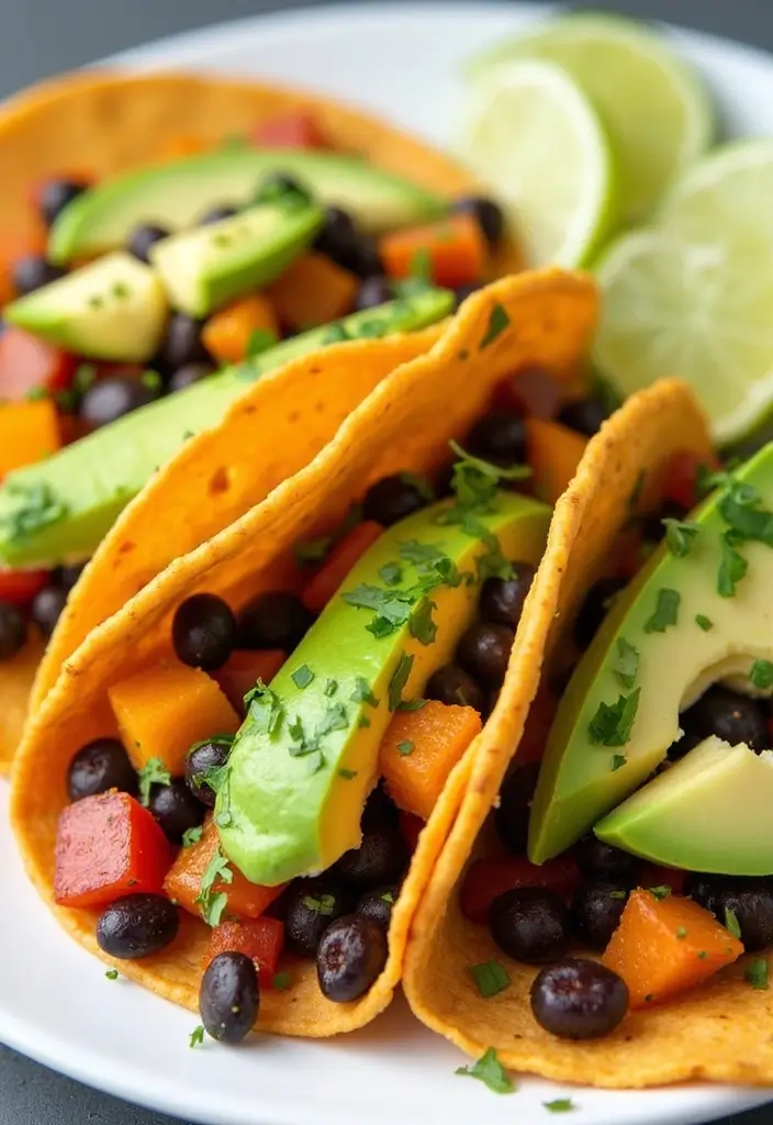 29 Taco Soft Shell Recipes for Homemade Taco Nights 8 29 Taco Soft Shell Recipes for Homemade Taco Nights - 2. Sweet Potato and Black Bean Tacos