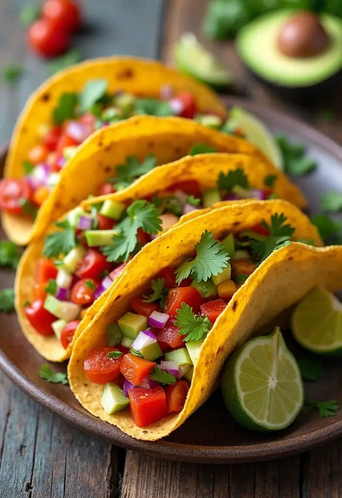 29 Taco Soft Shell Recipes for Homemade Taco Nights 186 29 Taco Soft Shell Recipes for Homemade Taco Nights - 28. Fiesta Veggie Tacos