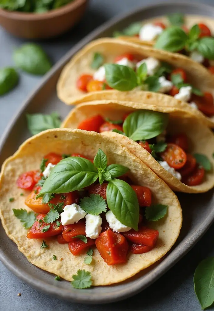 29 Taco Soft Shell Recipes for Homemade Taco Nights 41 29 Taco Soft Shell Recipes for Homemade Taco Nights - 7. Roasted Pepper and Feta Tacos
