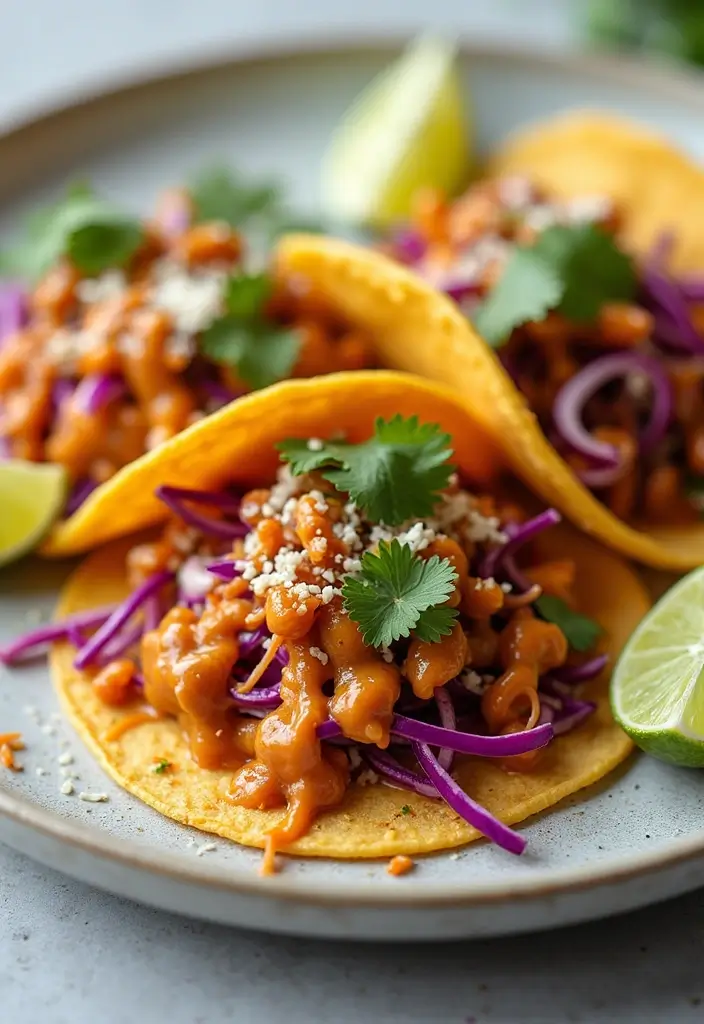 29 Taco Soft Shell Recipes for Homemade Taco Nights 48 29 Taco Soft Shell Recipes for Homemade Taco Nights - 8. Thai Peanut Tacos with Cabbage Slaw