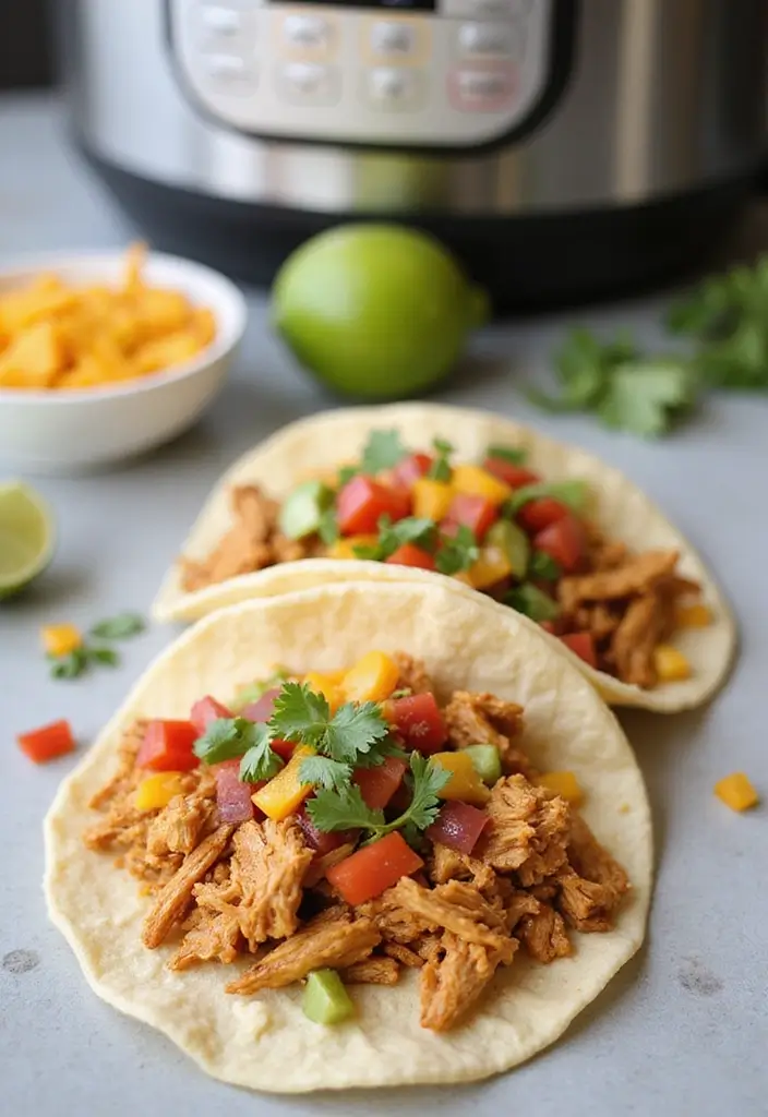 30+ Chicken Taco Recipes Easy and Flavorful 89 30+ Chicken Taco Recipes Easy and Flavorful - 15. Instant Pot Chicken Tacos