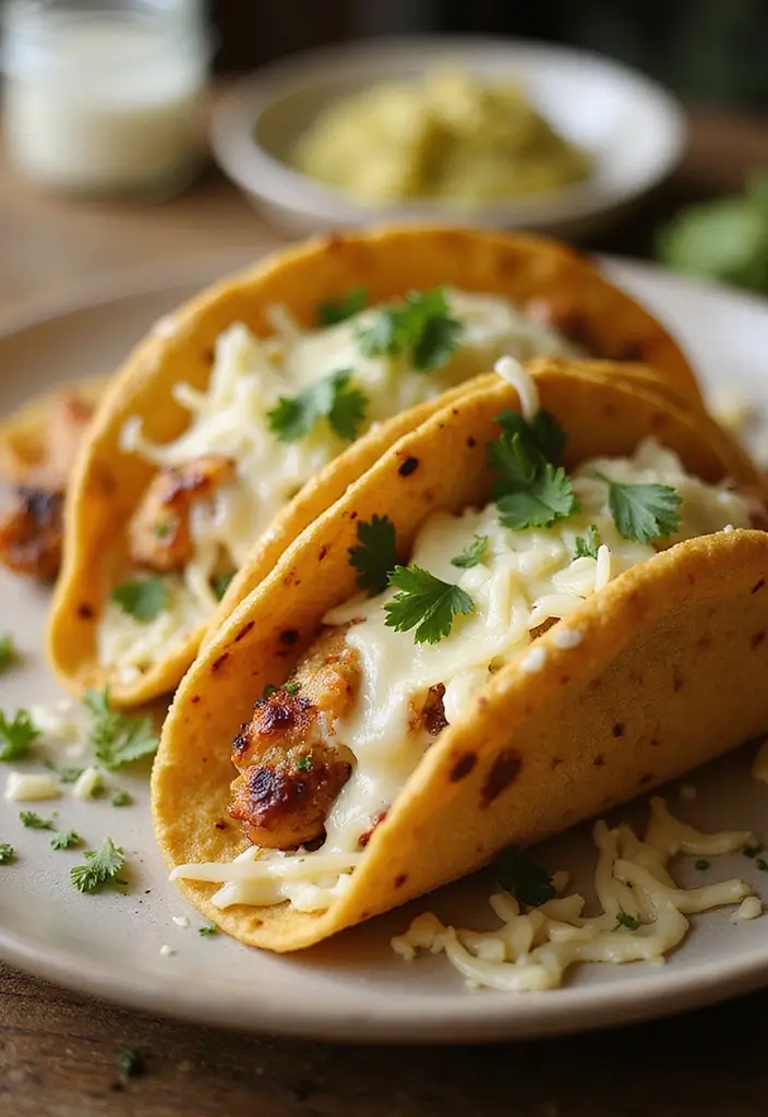 30+ Chicken Taco Recipes Easy and Flavorful 115 30+ Chicken Taco Recipes Easy and Flavorful - 19. Garlic Parmesan Chicken Tacos