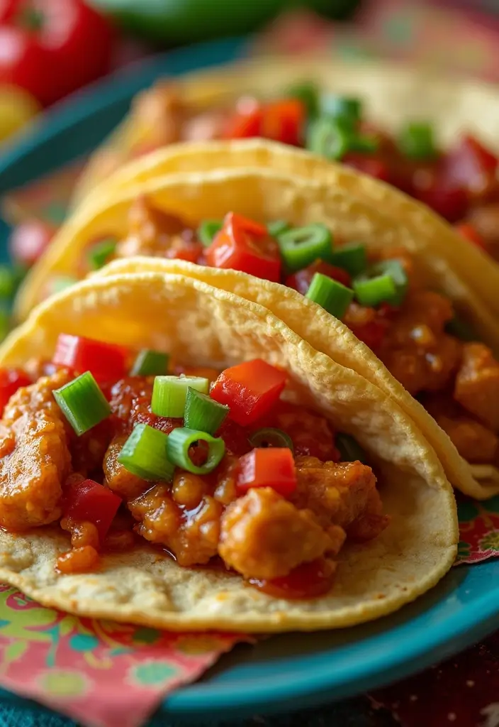 30+ Chicken Taco Recipes Easy and Flavorful 122 30+ Chicken Taco Recipes Easy and Flavorful - 20. Sweet and Sour Chicken Tacos