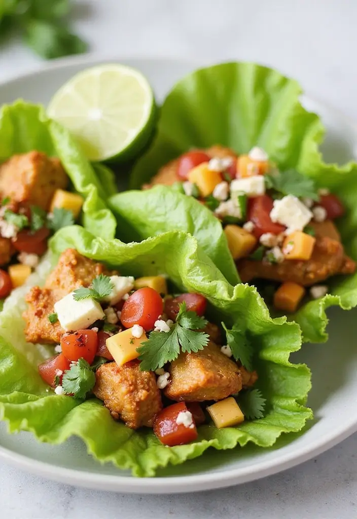 30+ Chicken Taco Recipes Easy and Flavorful 183 30+ Chicken Taco Recipes Easy and Flavorful - 29. Chicken Taco Lettuce Wraps